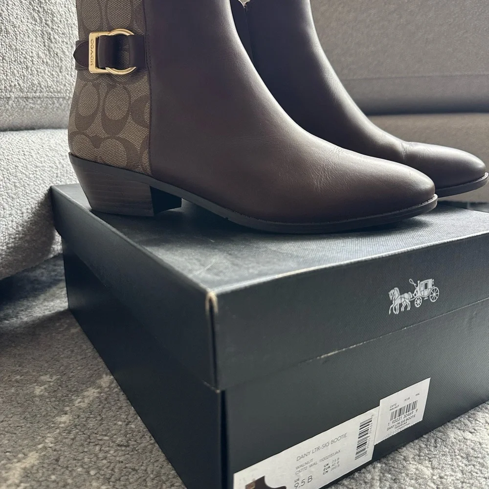 Coach Brown Ankle Boots - Picture 3 of 7